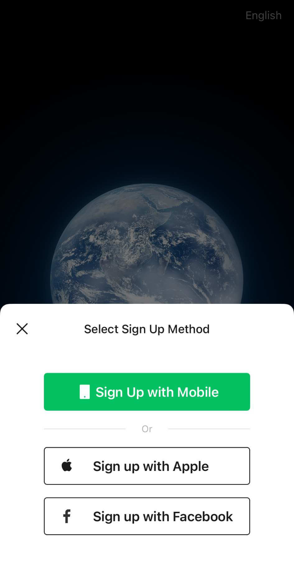 WeChat sign up