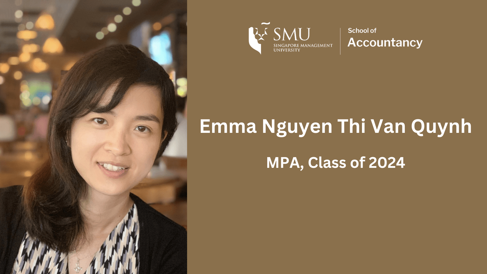 SMU 专业会计硕士学姐的非凡成长之路