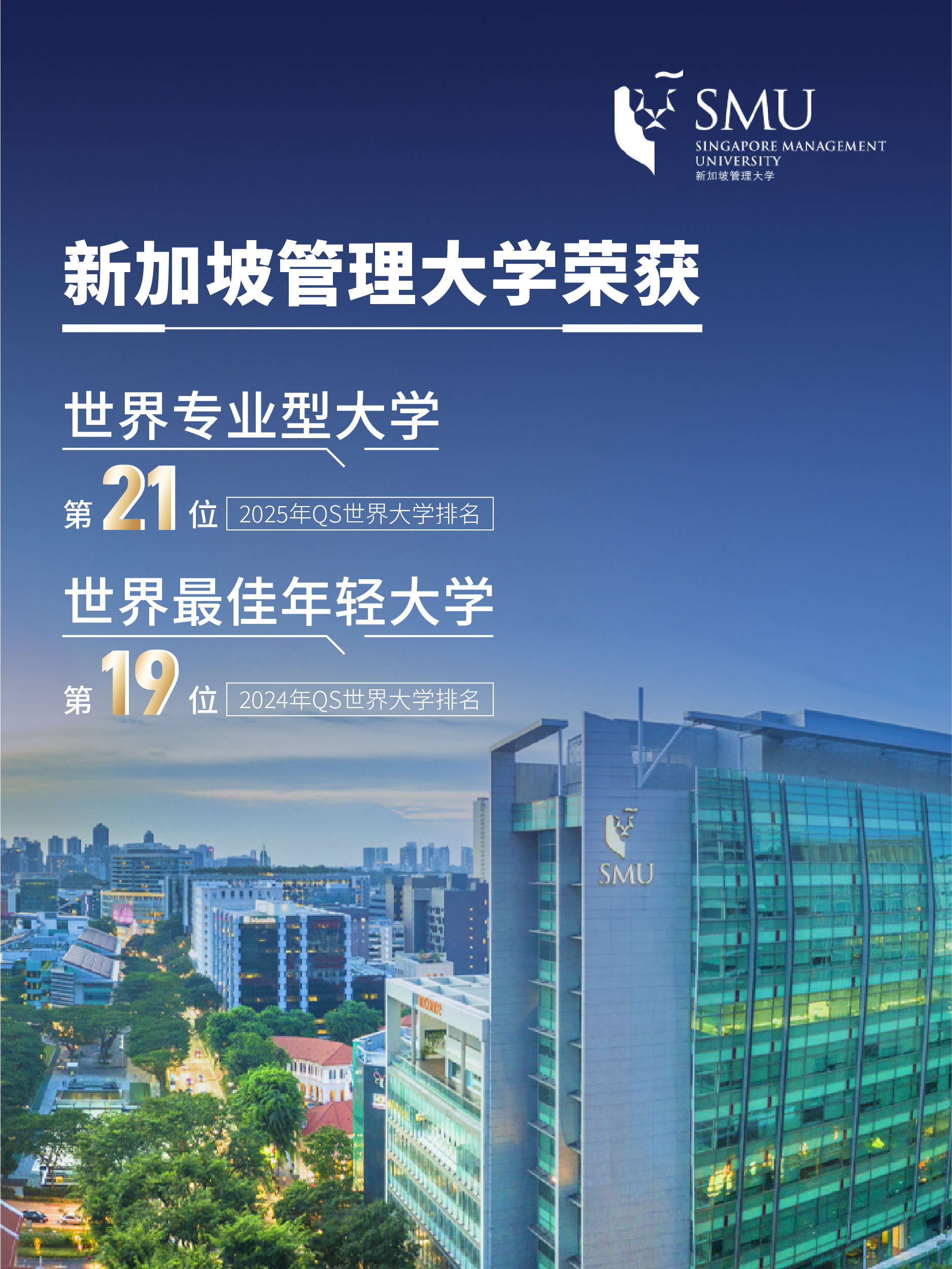 新加坡管理大学再获国际认可，继续跻身全球顶尖大学之列！ | 新加坡管理大学(SMU)专业研究生课程中文官网