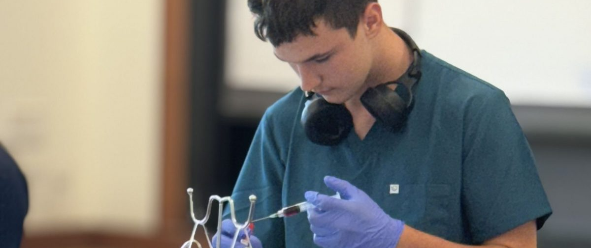 RISING 10TH GRADER FRANK JONES GAINS HANDS-ON MEDICAL EXPERIENCE