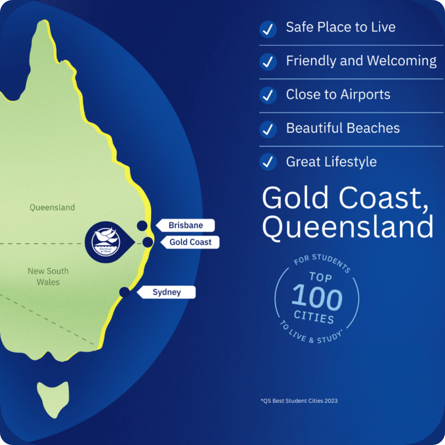 Hillcrest college坐落于黄金海岸