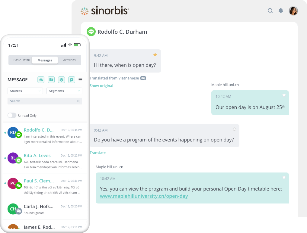 Drag and drop interface